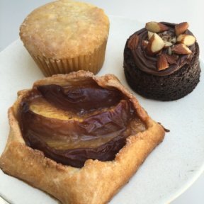 Gluten-free tart and muffin from Flower Child